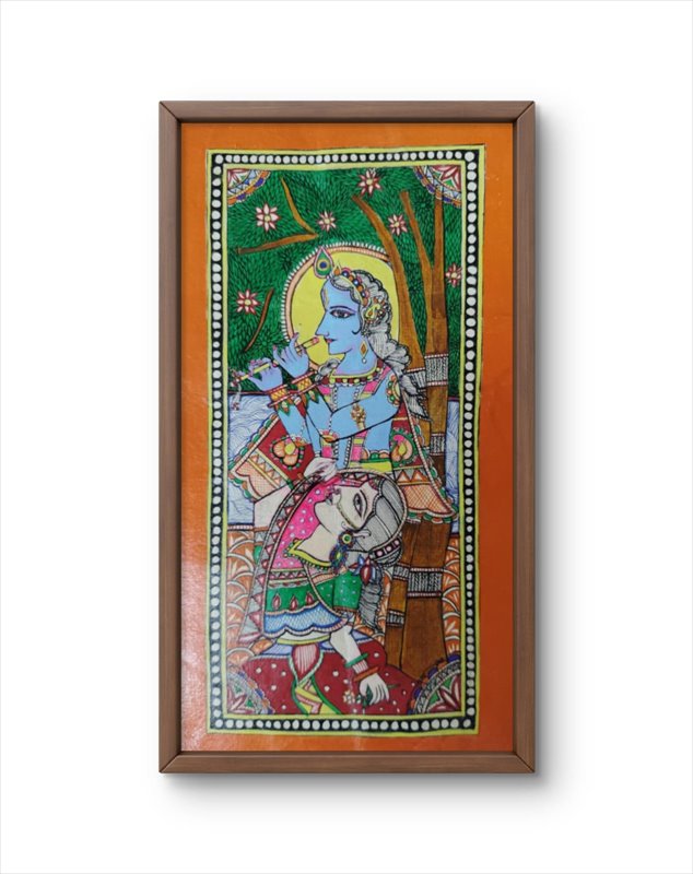 Handmade Radha Krishna Painting