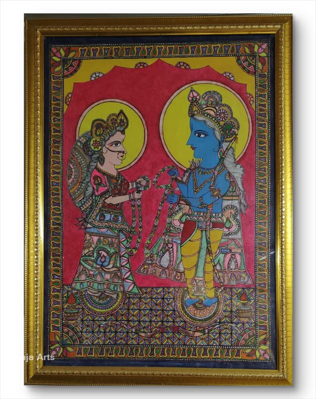 Sita–Ram Vivah Madhubani Painting (Folk art) – Mr. Thakur