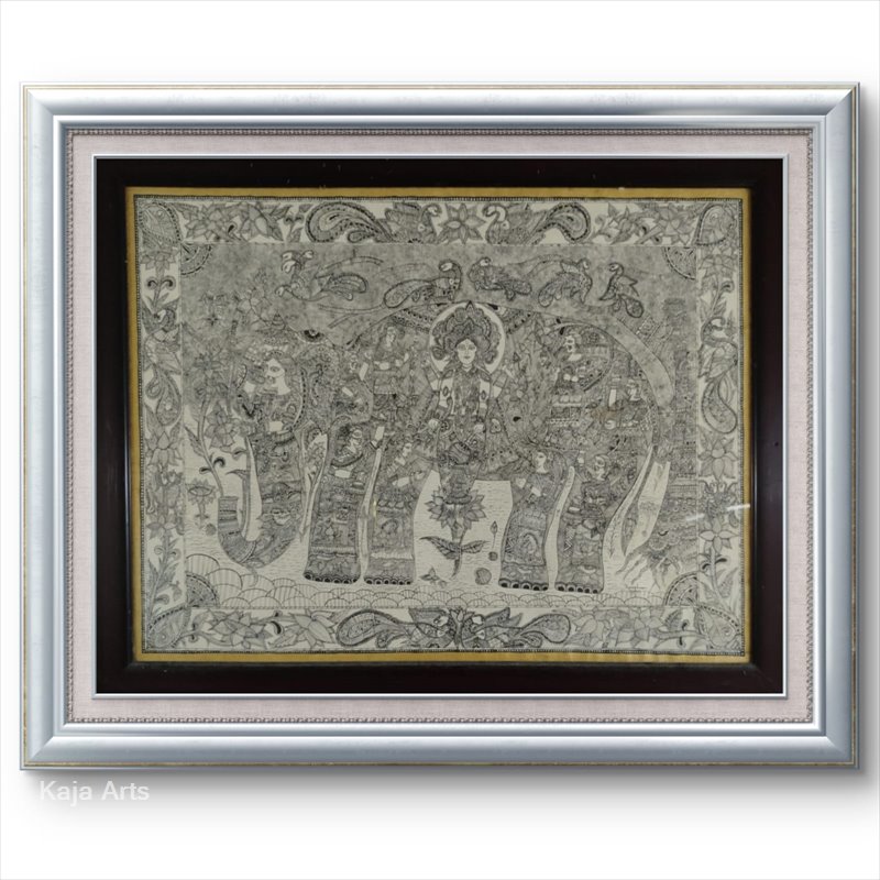 Rant Jyoti Hathi (Folk Art) Madhubani Painting– Mr. Thakur