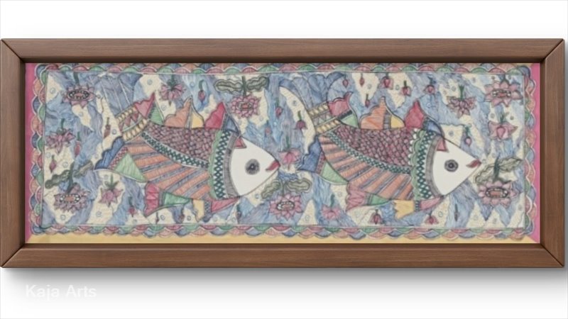 FISH STORY | MADHUBANI PAINTING
