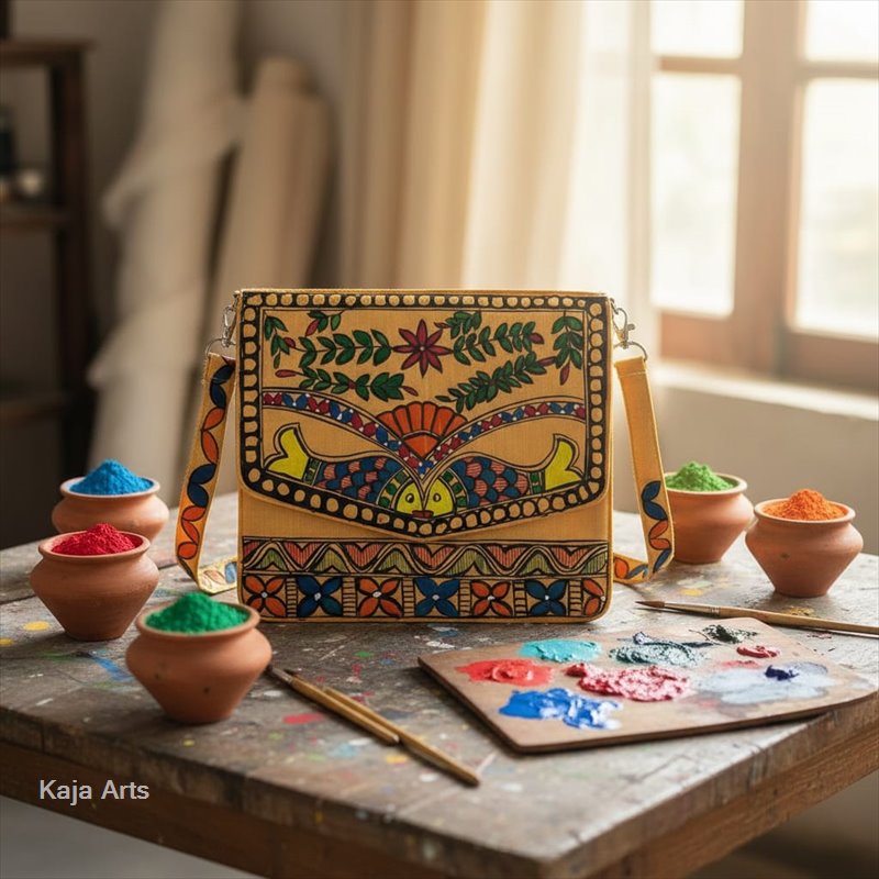 Sling Bag with Madhubani Painting
