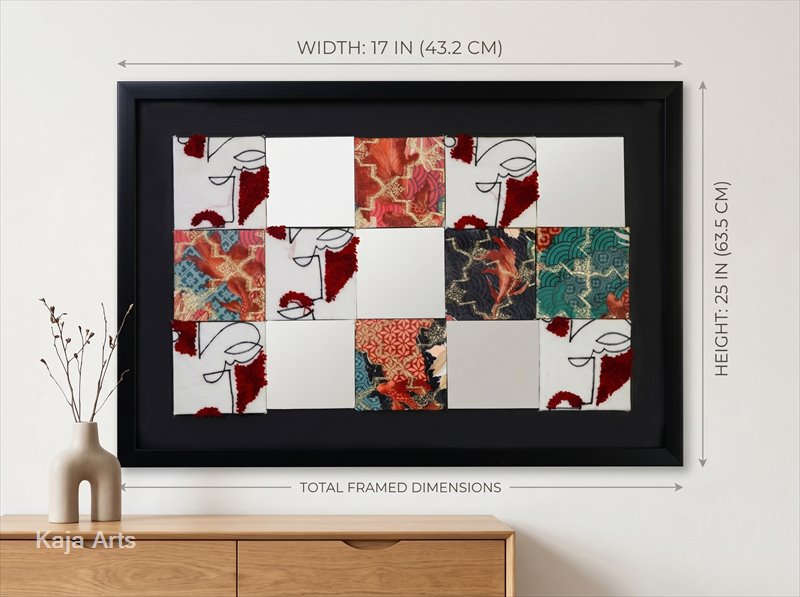 Feminine Silhouette Mirror Mosaic Wall Art – Limited Edition
