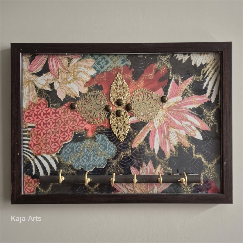 Botanical Print Key Holder 