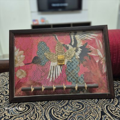Botanical Print Key Holder 